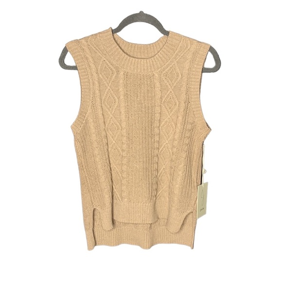 JOIE Cable Knit Sweater Vest NWT Size M - Picture 1 of 9